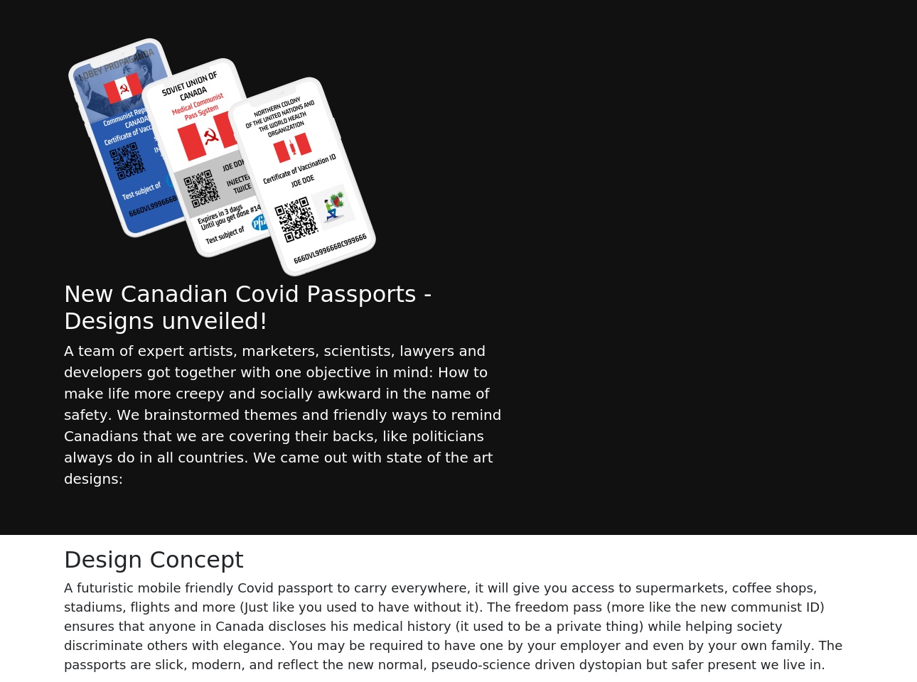 covidpasses.info screenshot alt-text