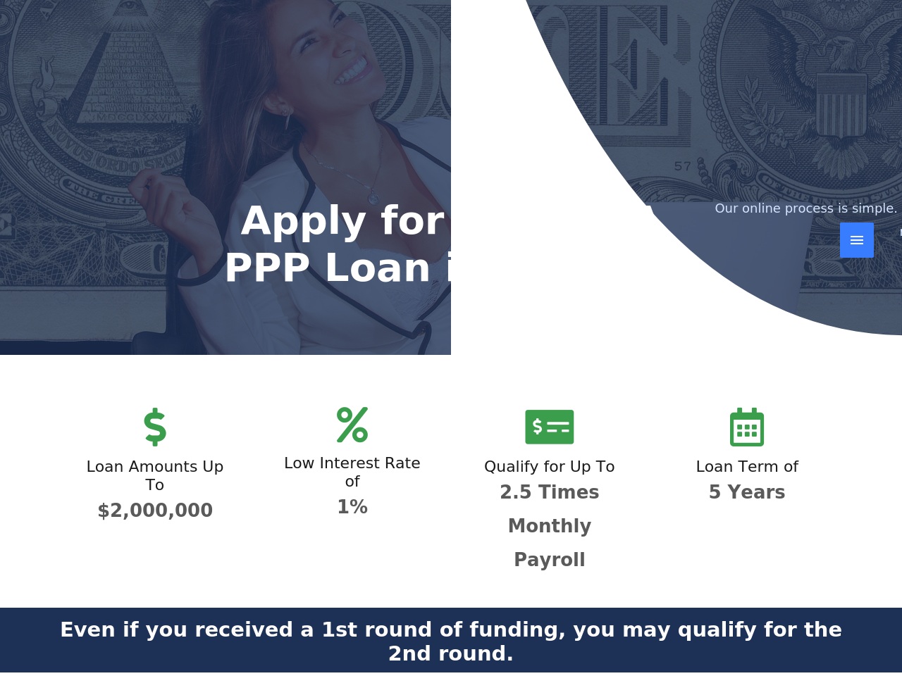 covidppploan.com screenshot alt-text