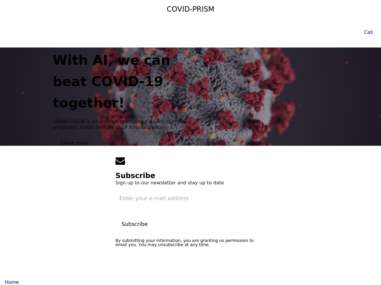 covidprism.com screenshot alt-text
