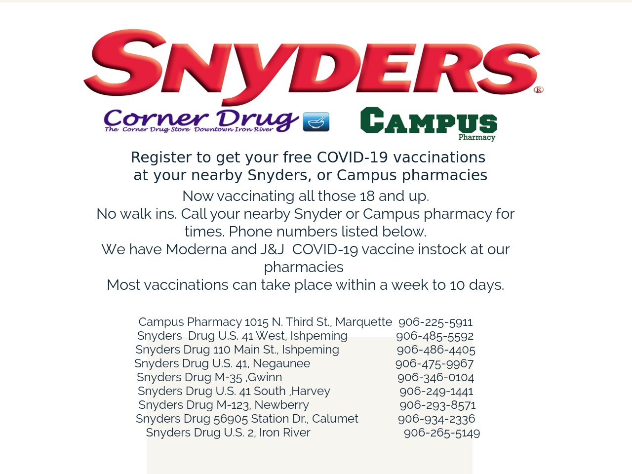 covidshotsnyders.com screenshot alt-text