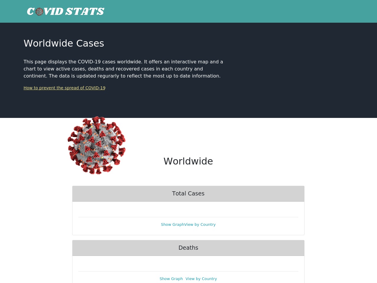 covidstats.info screenshot alt-text