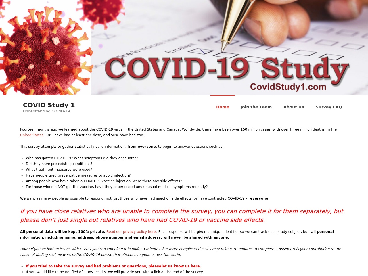 covidstudy1.com screenshot alt-text