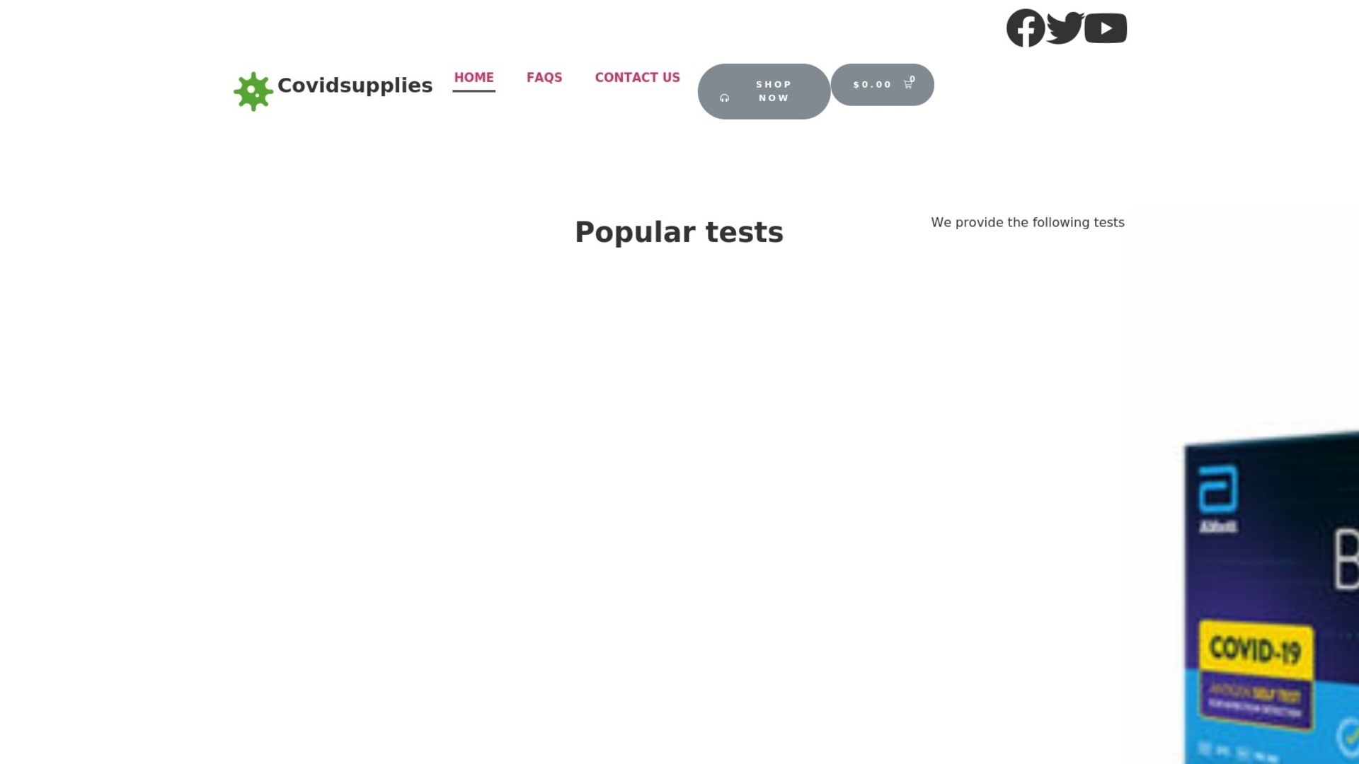 covidsupplies.net screenshot alt-text