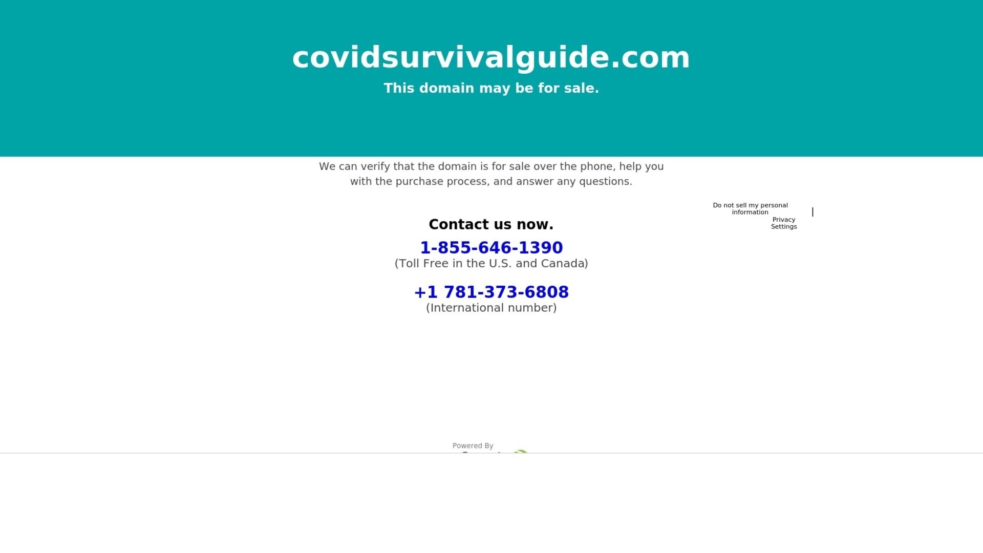 covidsurvivalguide.com screenshot alt-text