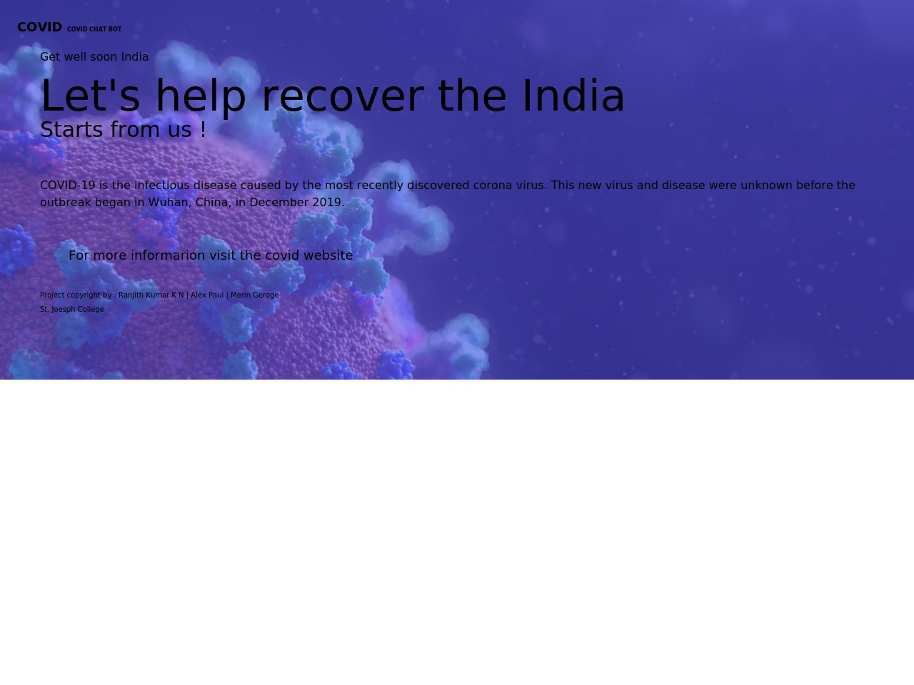 covidsystems.xyz screenshot alt-text