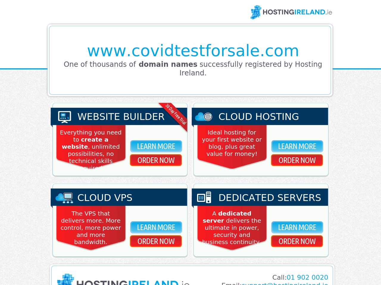 covidtestforsale.com screenshot alt-text
