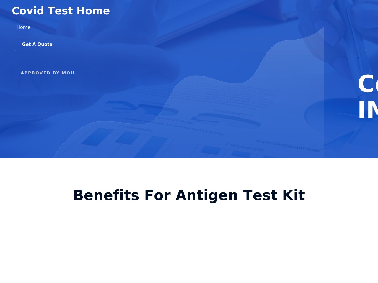 covidtesthome.com screenshot alt-text