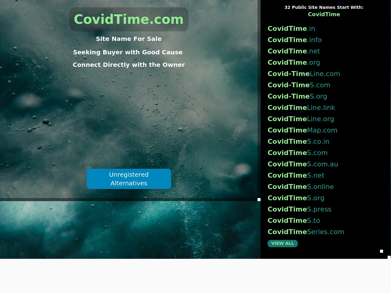 covidtime.com screenshot alt-text