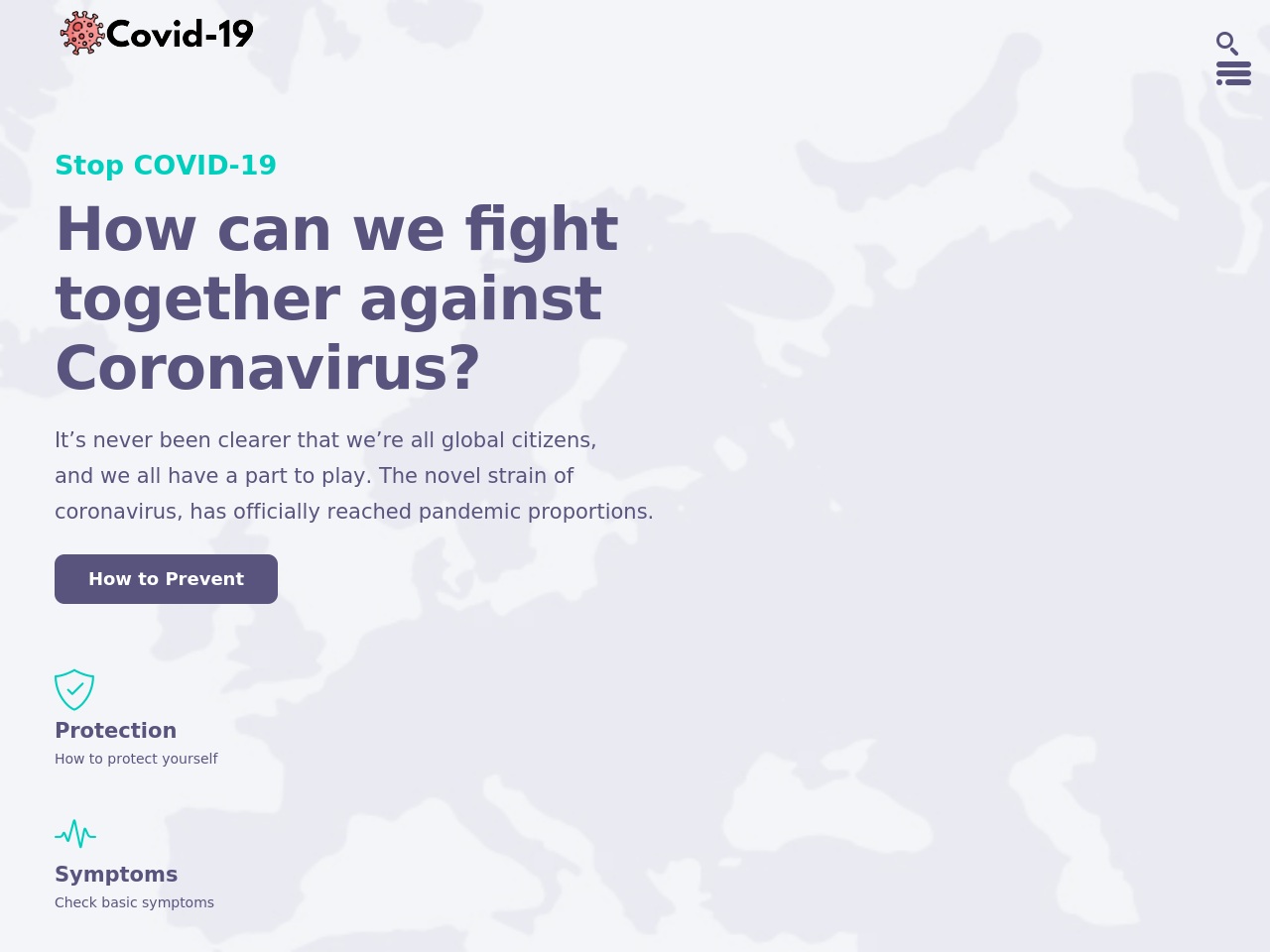 covidtrackup.online screenshot alt-text
