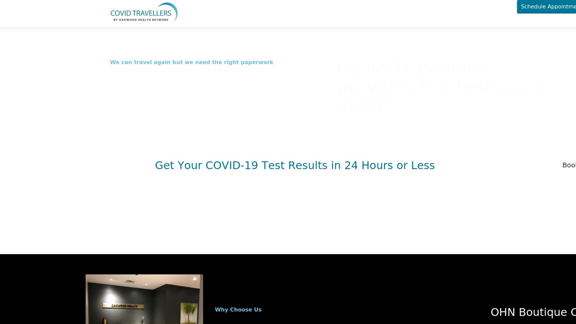 covidtravellers.com screenshot alt-text
