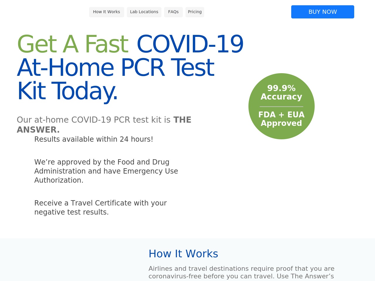 covidtraveltest.net screenshot alt-text