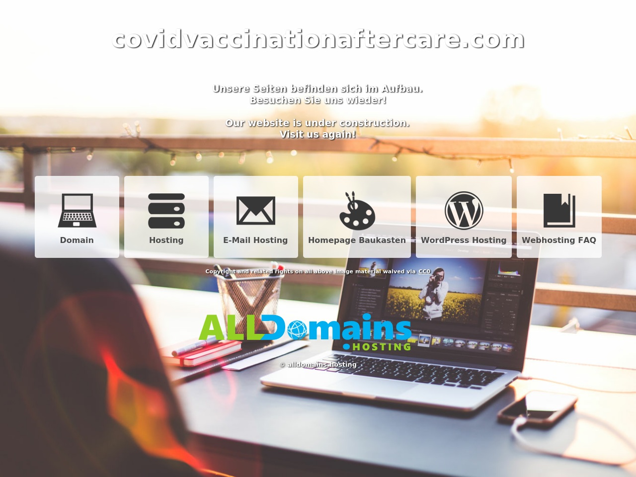 covidvaccinationaftercare.com screenshot alt-text
