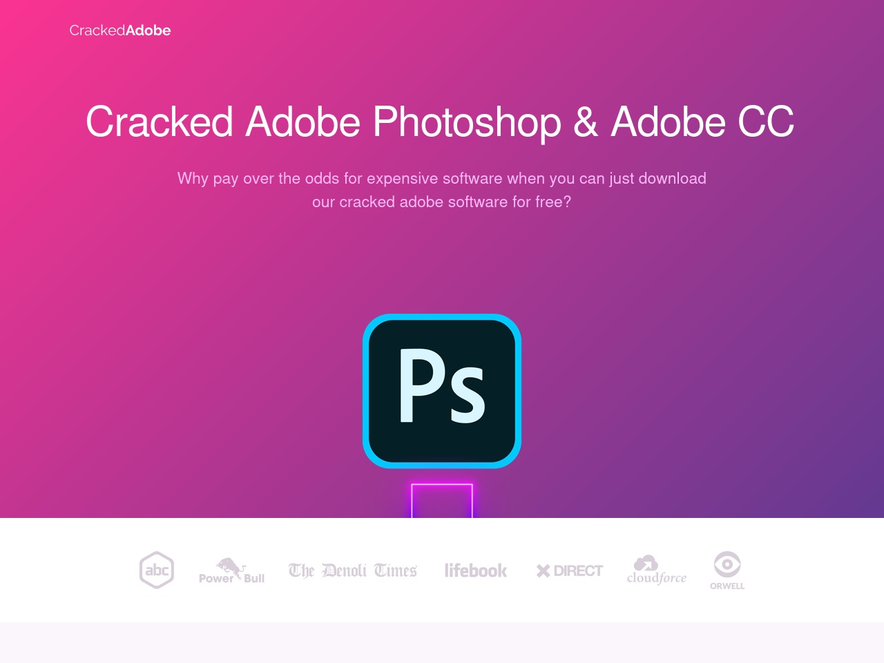 crackedadobe.cloud screenshot alt-text