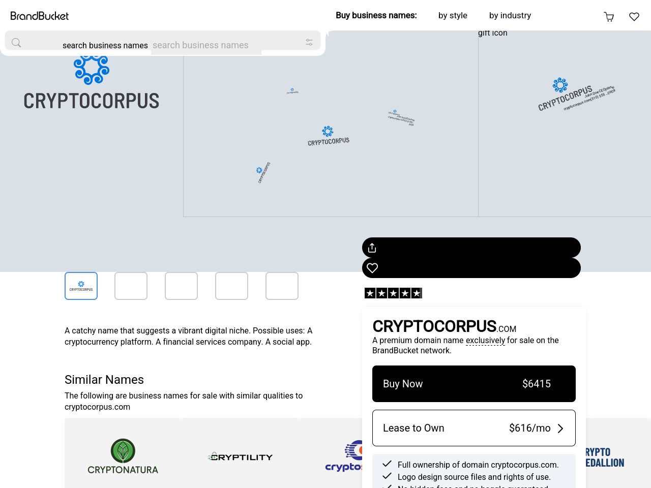 cryptocorpus.com screenshot alt-text