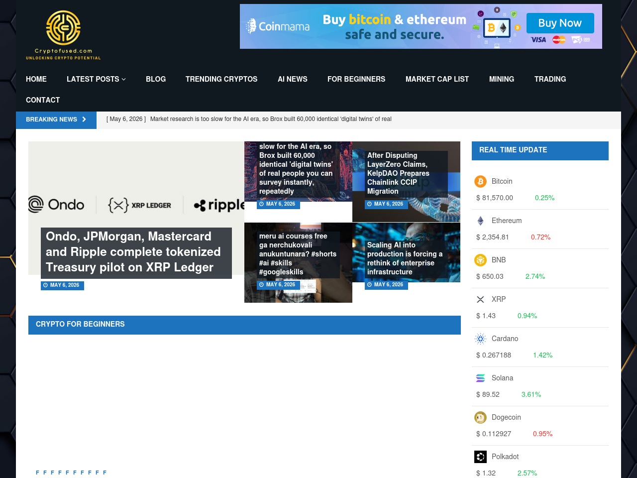 cryptofused.com screenshot alt-text