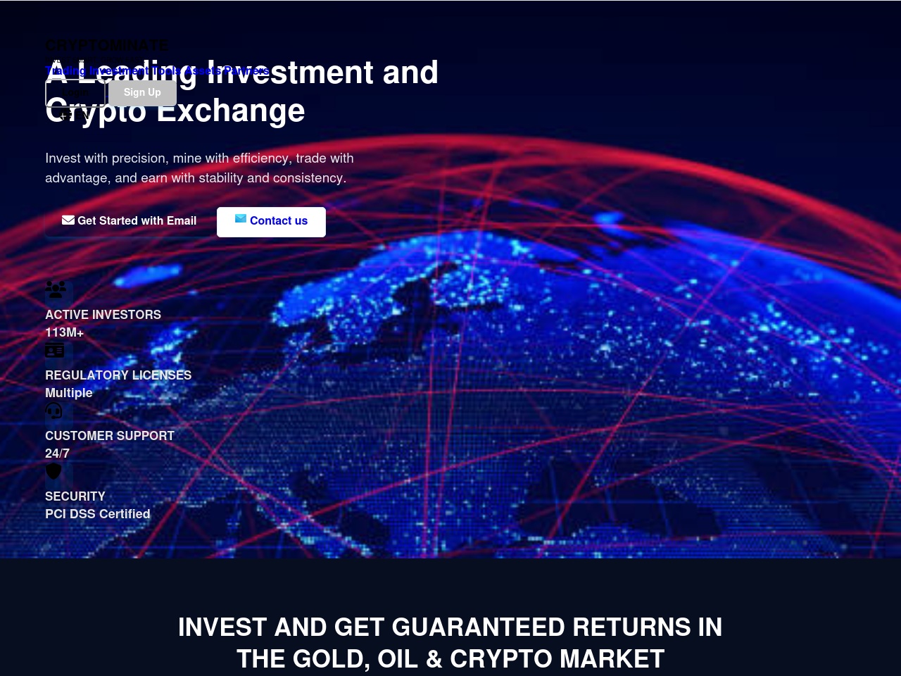 cryptominate.com screenshot alt-text