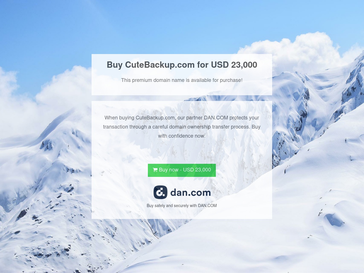 cutebackup.com screenshot alt-text
