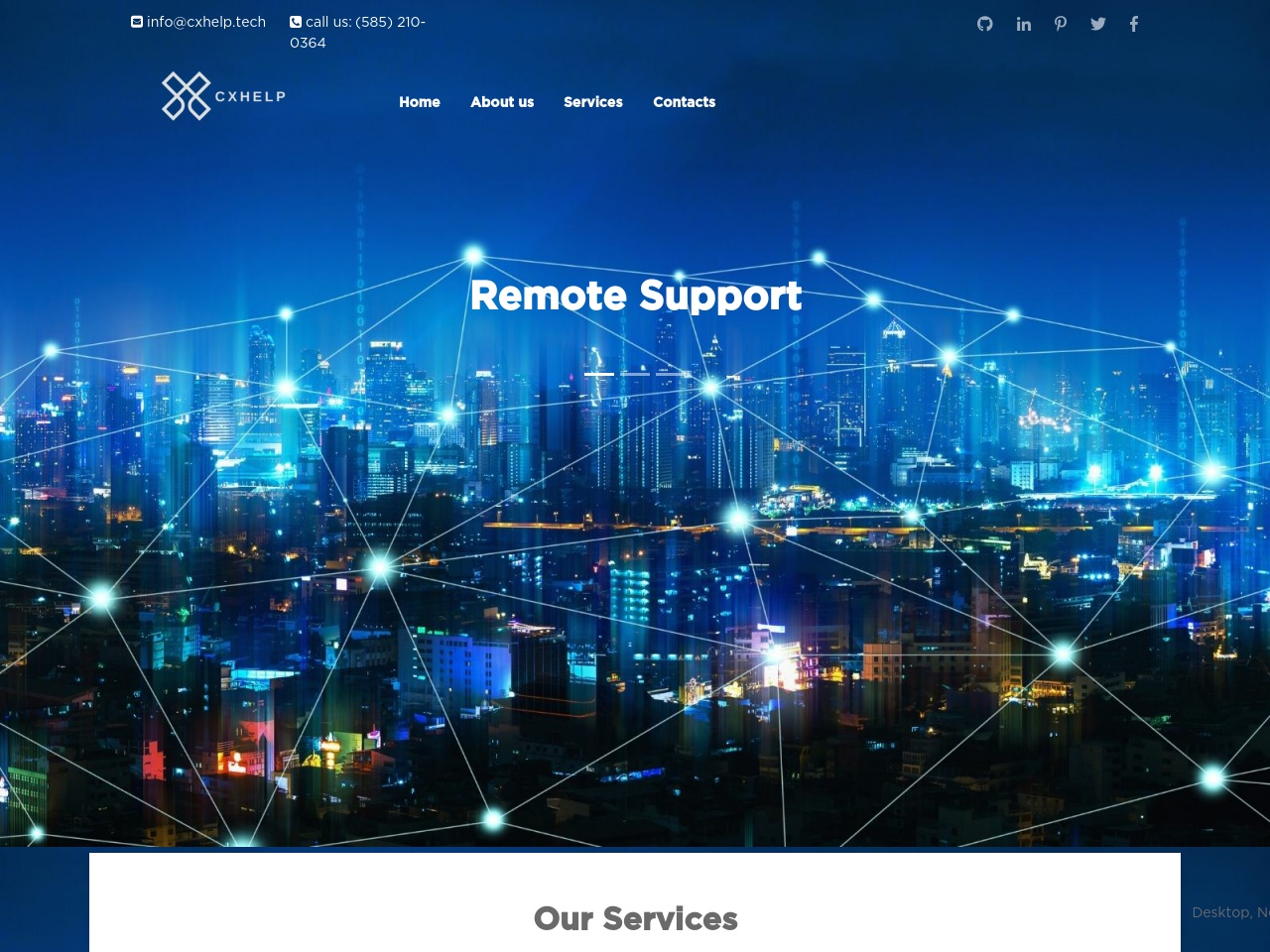 cxhelp.tech screenshot alt-text