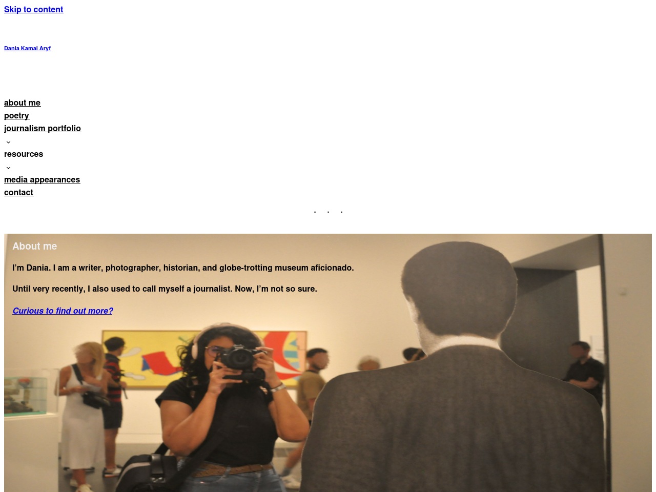 daniakamalaryf.com screenshot alt-text