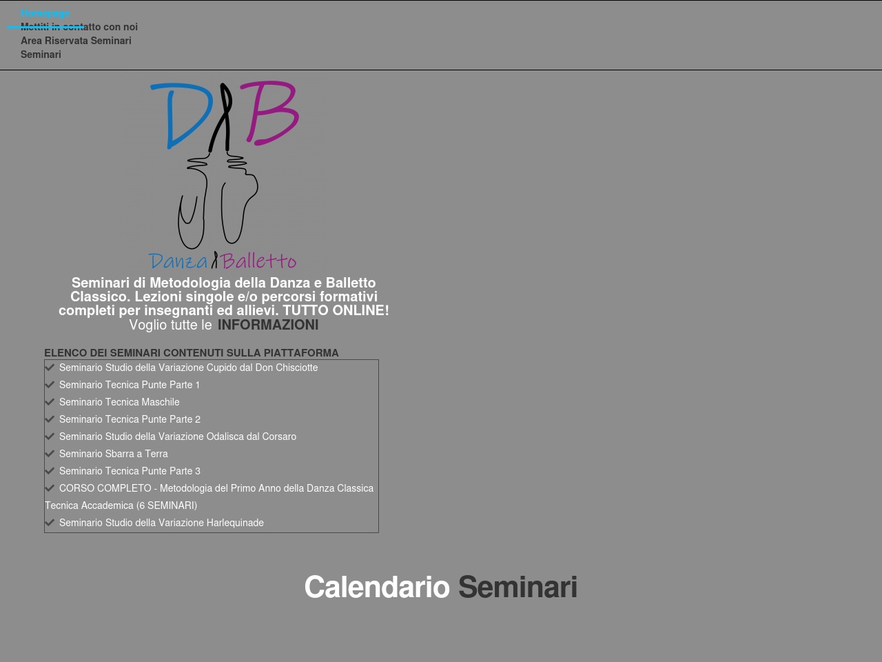 danzaeballetto.online screenshot alt-text