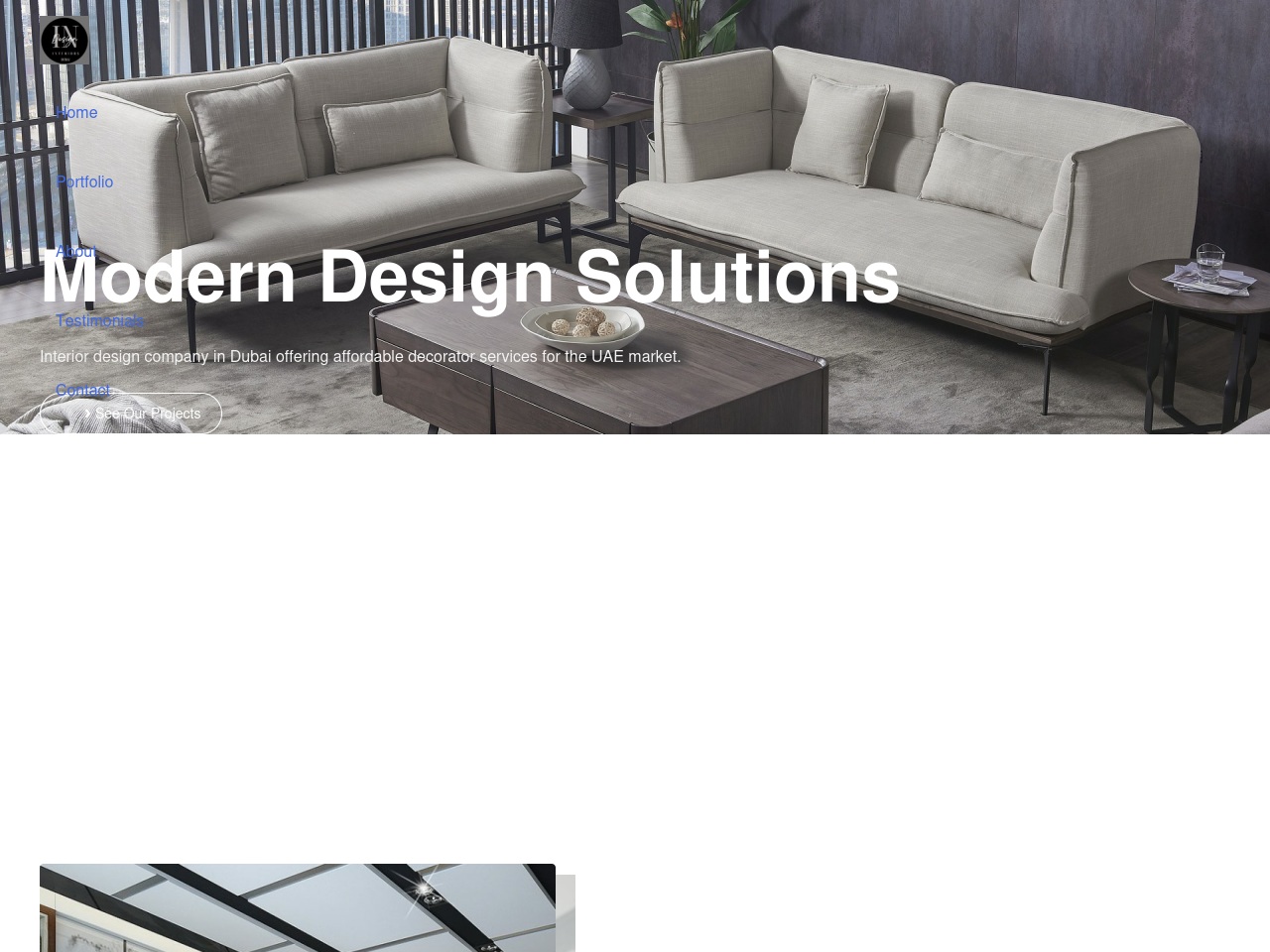 designinteriorsdubai.com screenshot alt-text
