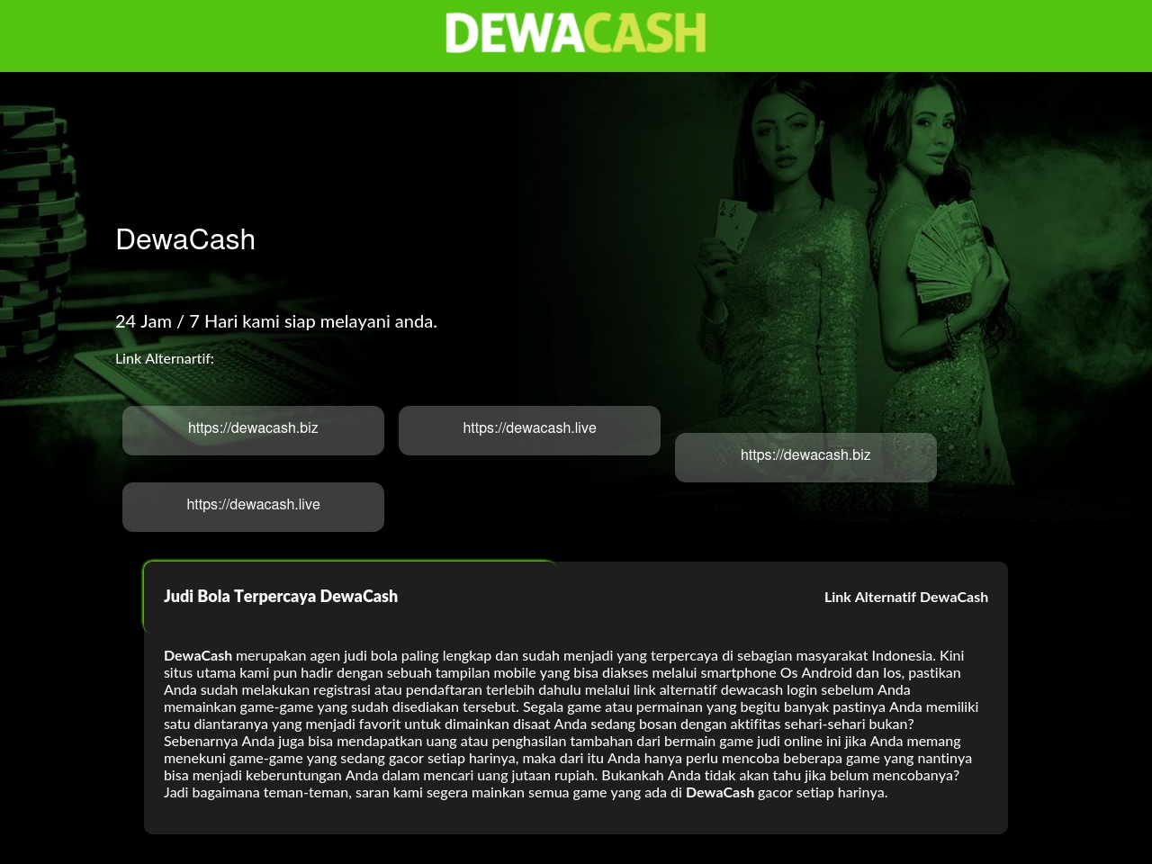 dewacashlogin.club screenshot alt-text
