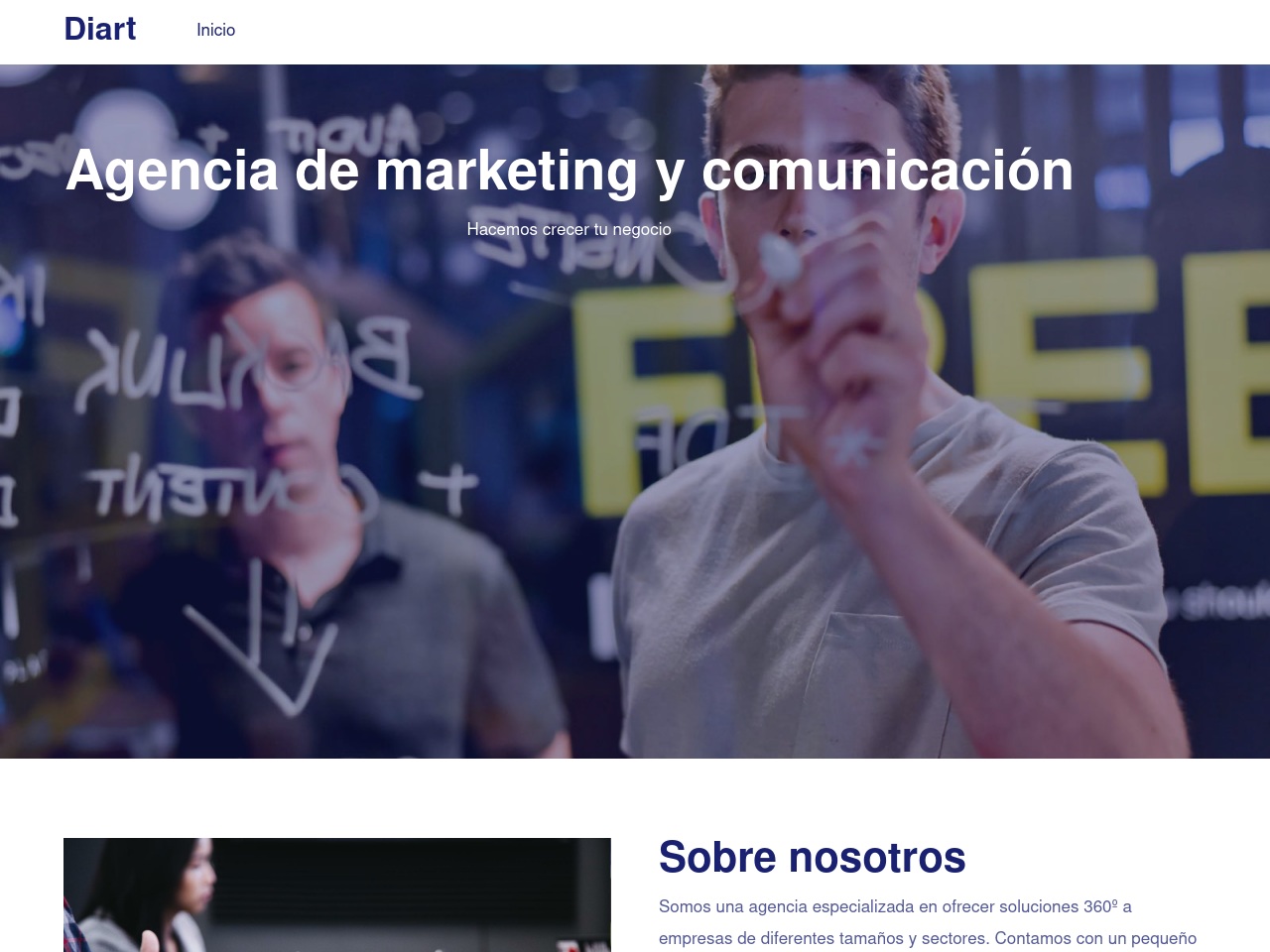 diart.es screenshot alt-text