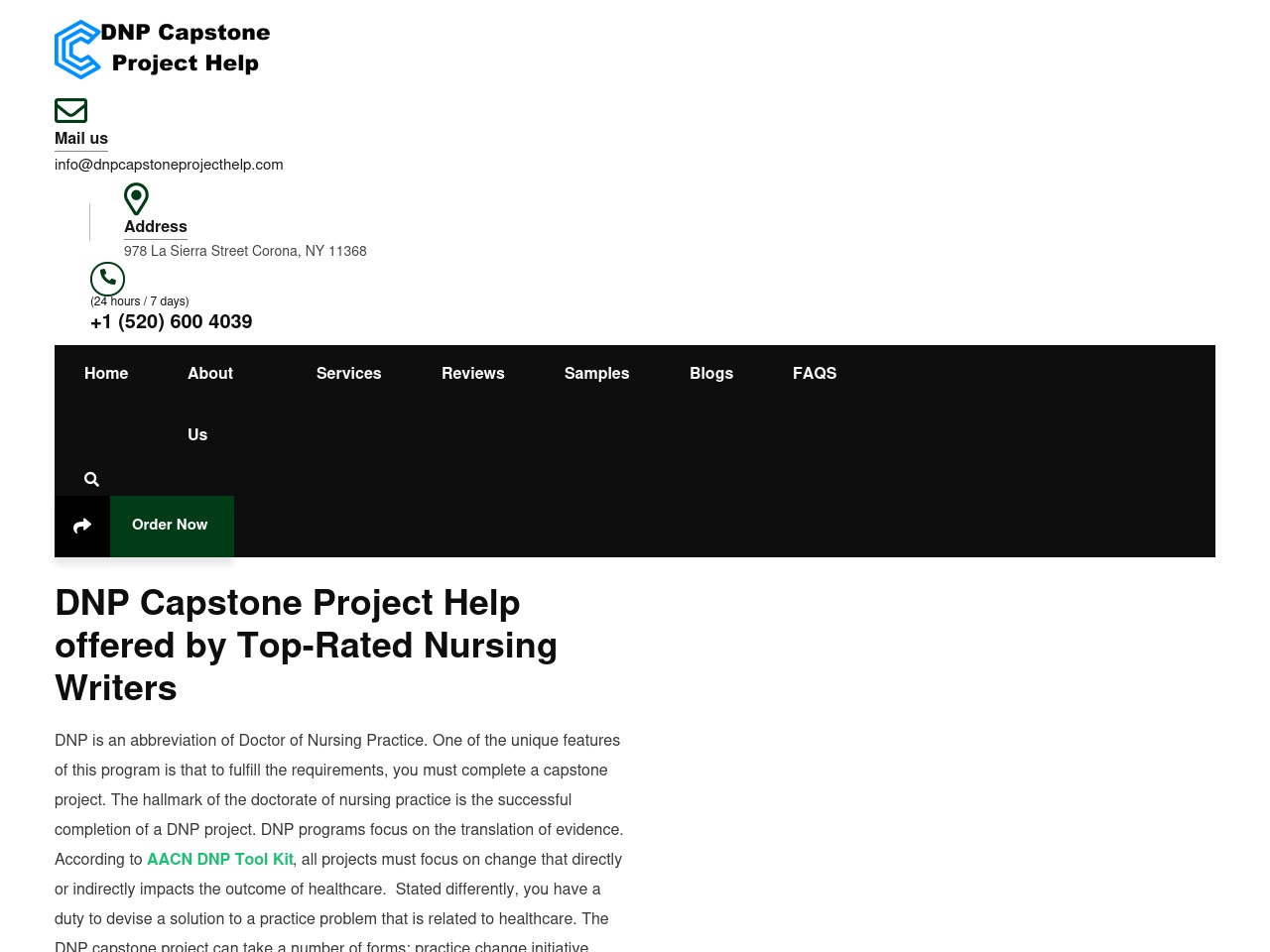dnpcapstoneprojecthelp.com screenshot alt-text
