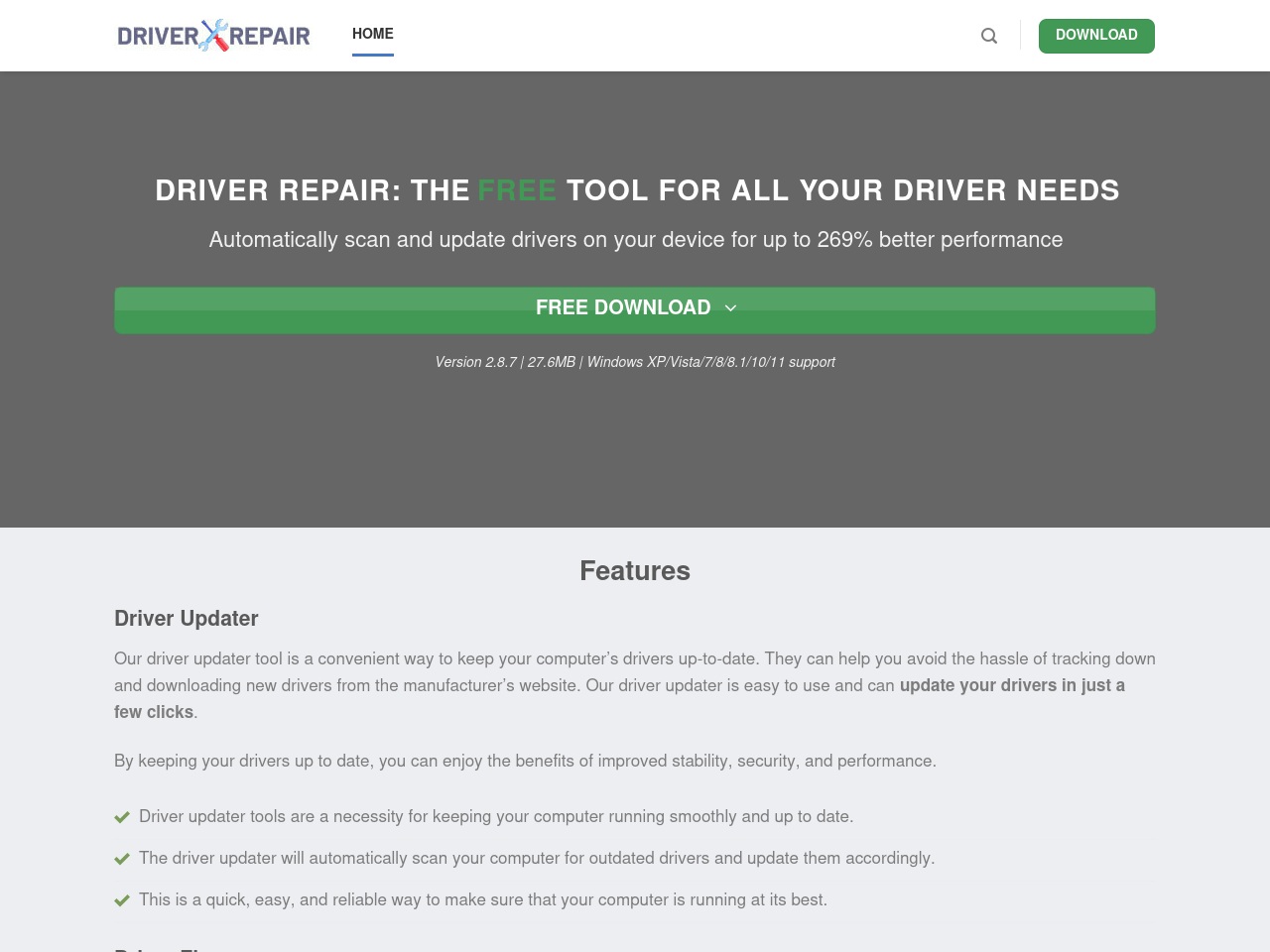 driver.repair screenshot alt-text