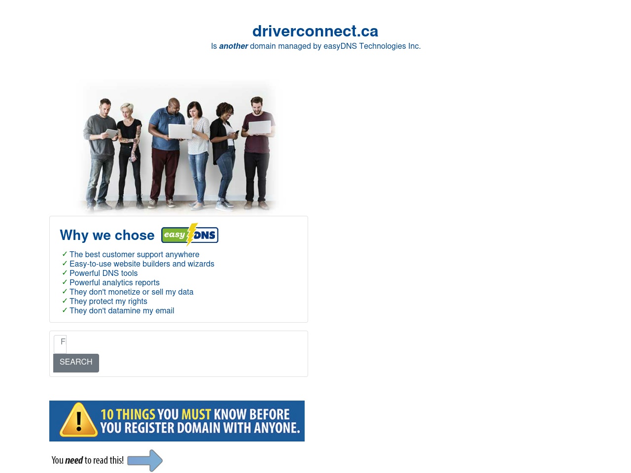 driverconnect.ca screenshot alt-text