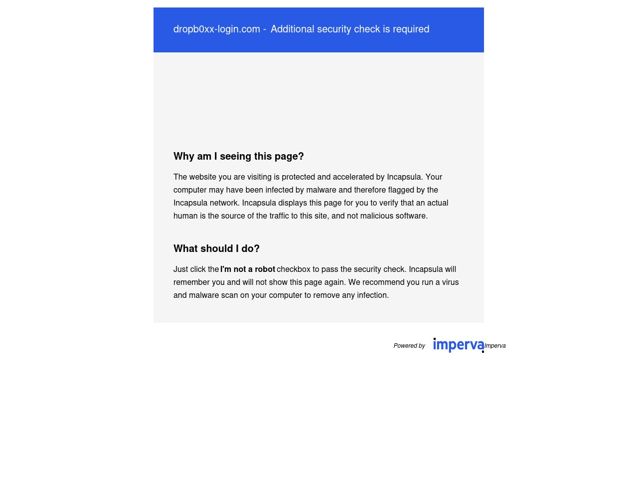 dropb0xx-login.com screenshot alt-text
