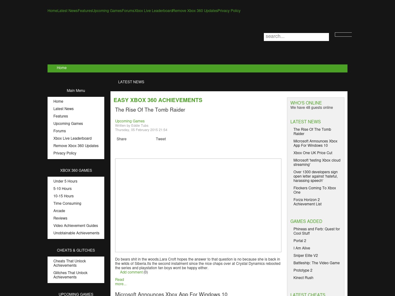 easyxbox360achievements.com screenshot alt-text