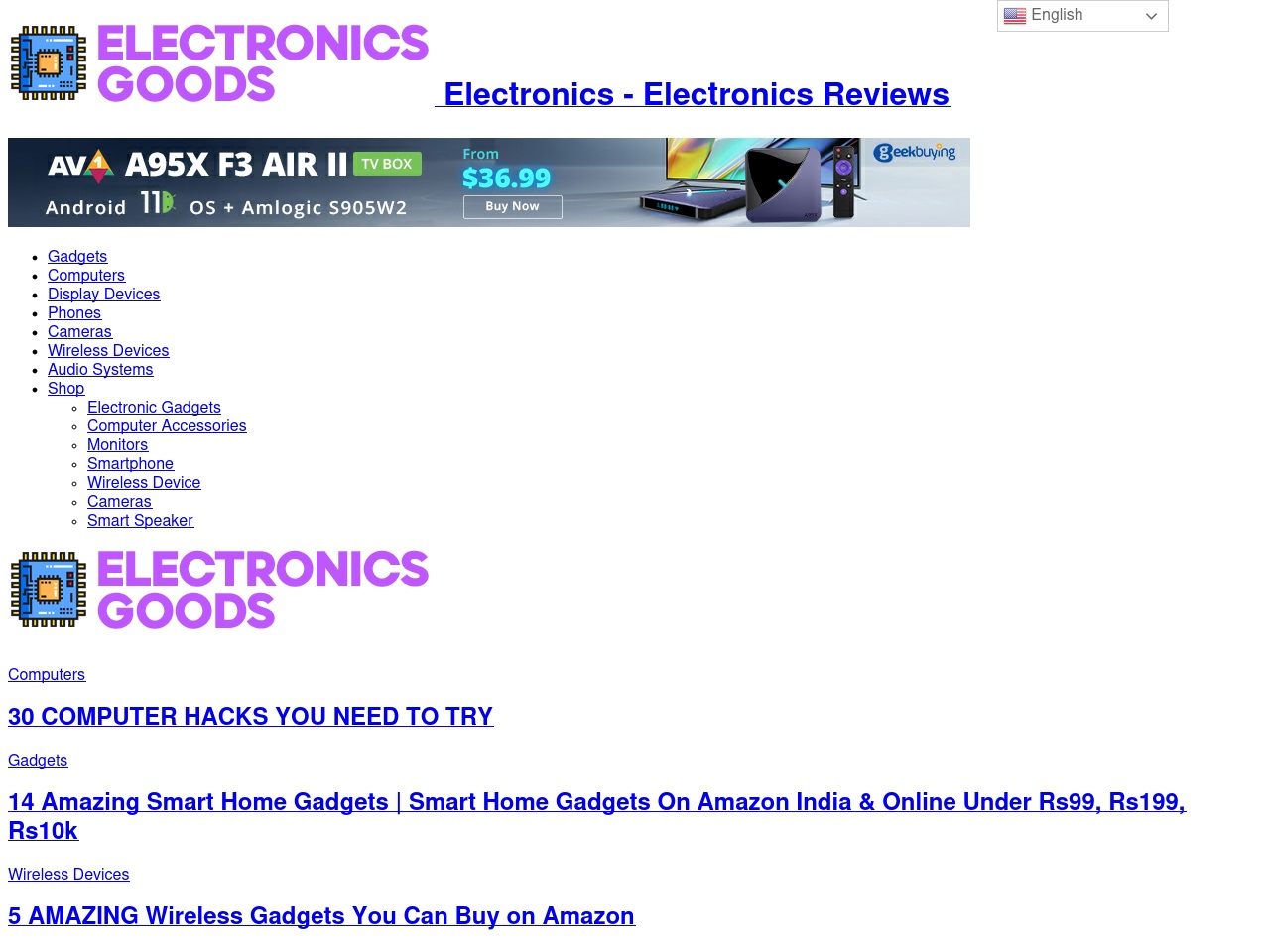 electronicsgoods.site screenshot alt-text