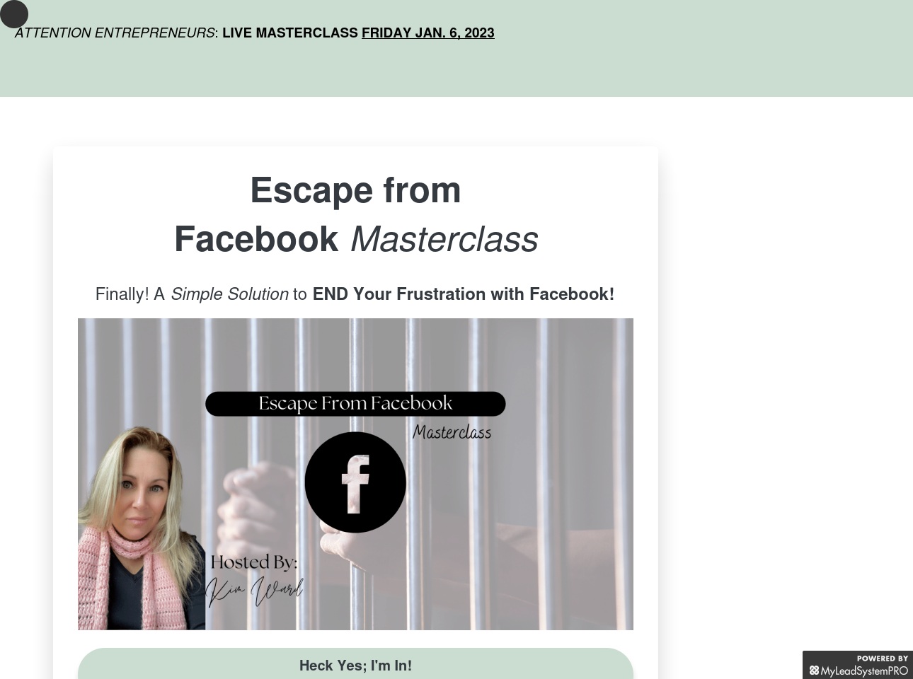 escapefacebook.com screenshot alt-text