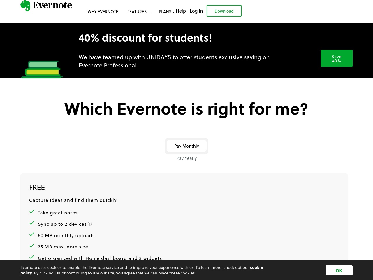 evernotelogin.com screenshot alt-text