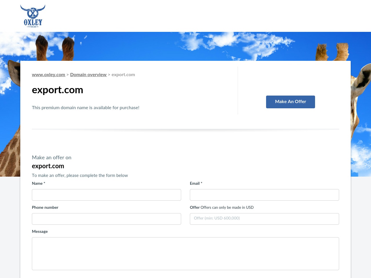 export.com screenshot alt-text