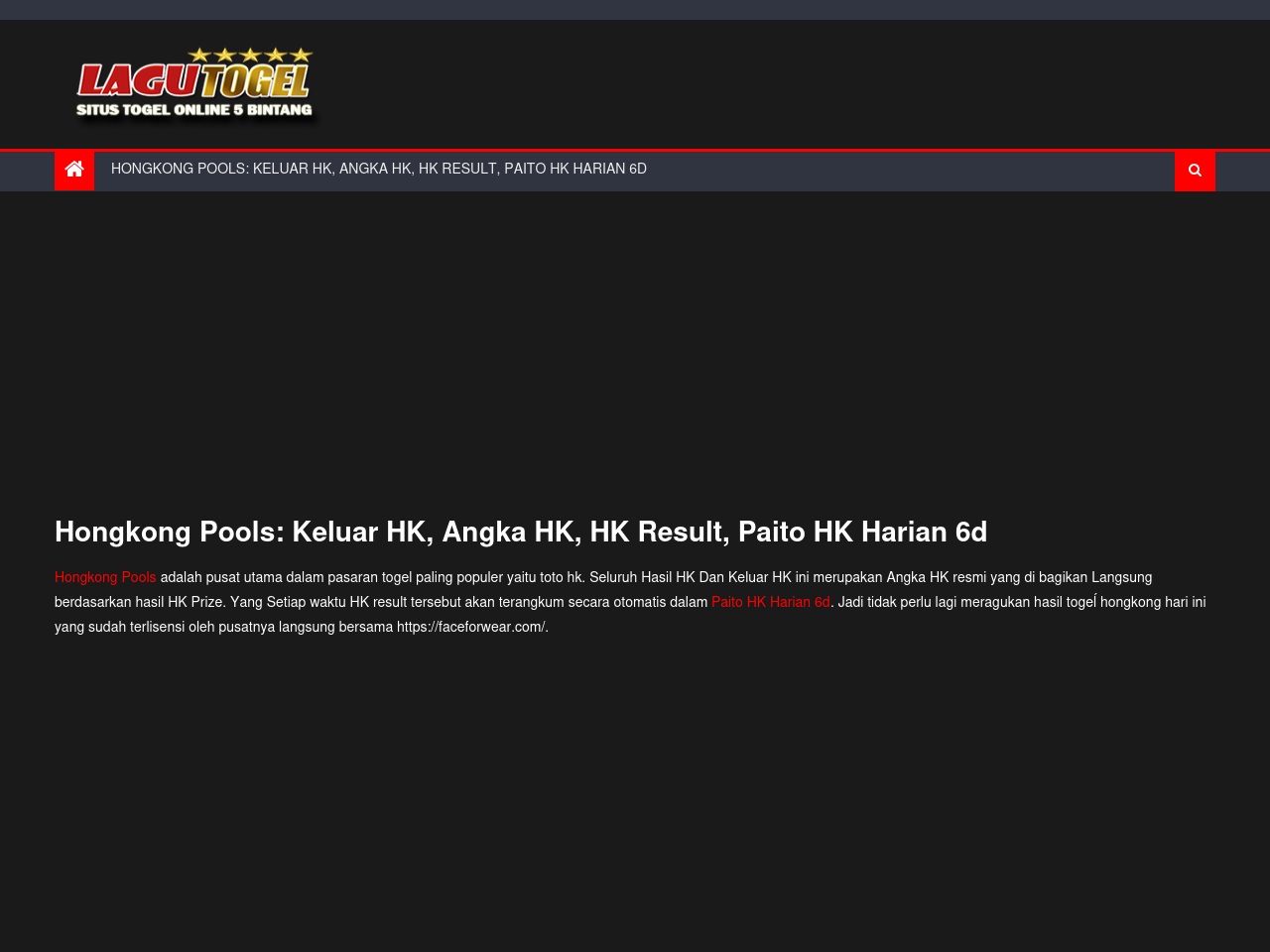 faceforwear.com screenshot alt-text