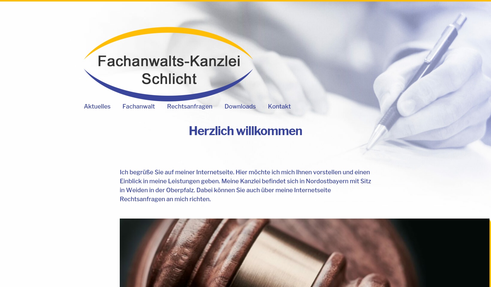 fachanwalts-kanzlei-schlicht.com screenshot alt-text