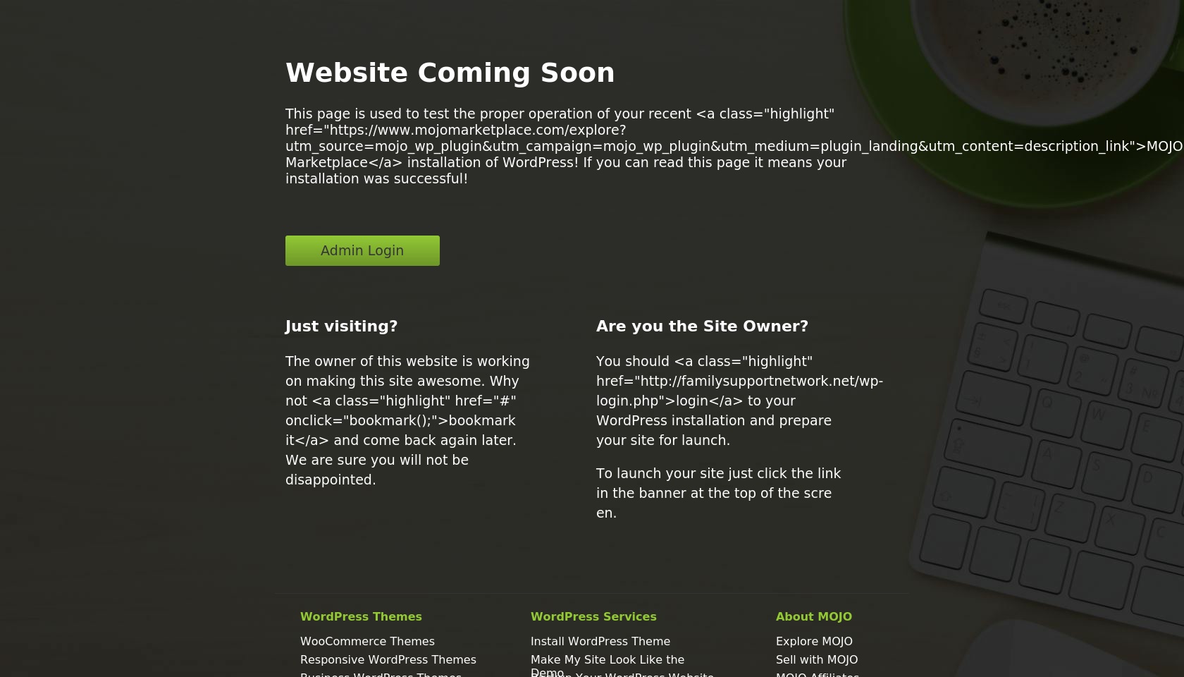 familysupportnetwork.net screenshot alt-text
