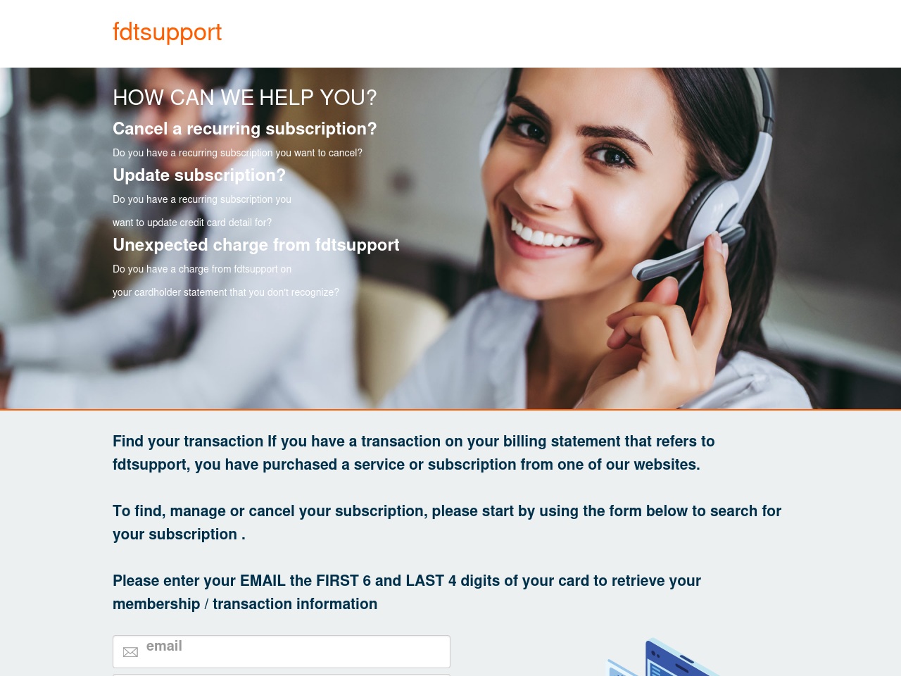 fdtsupport.com screenshot alt-text