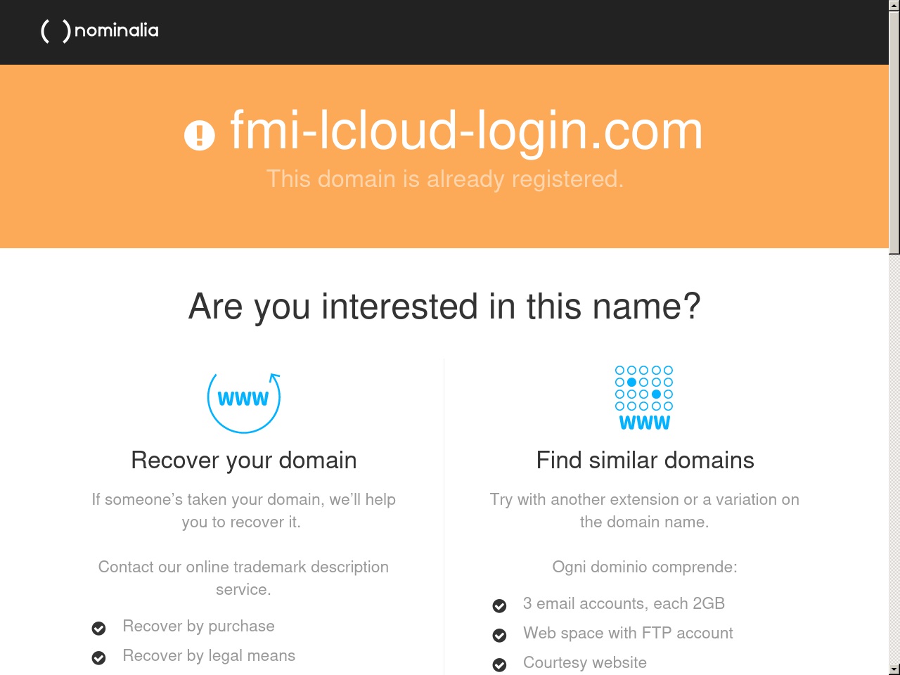 fmi-lcloud-login.com screenshot alt-text