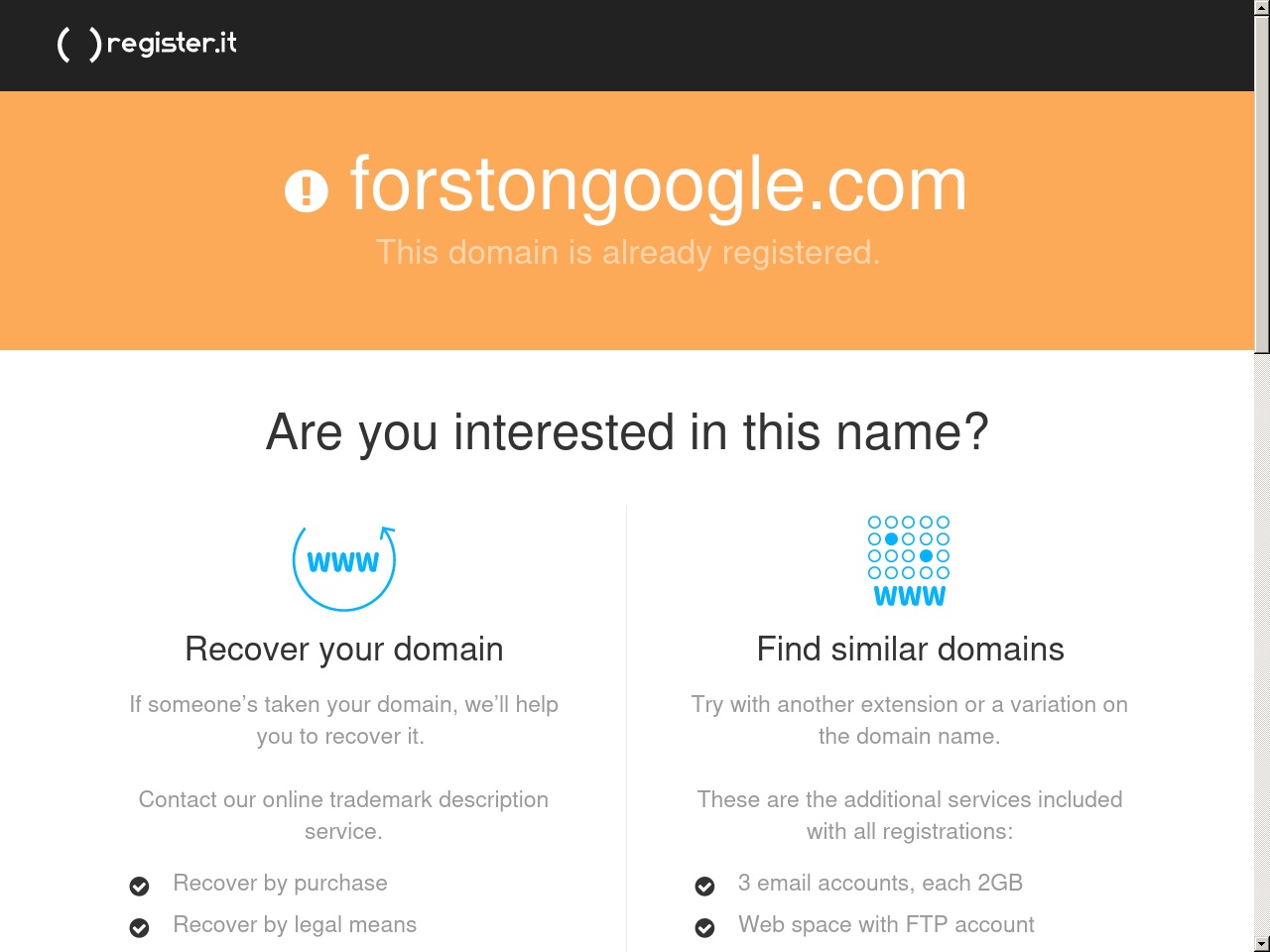 forstongoogle.com screenshot alt-text