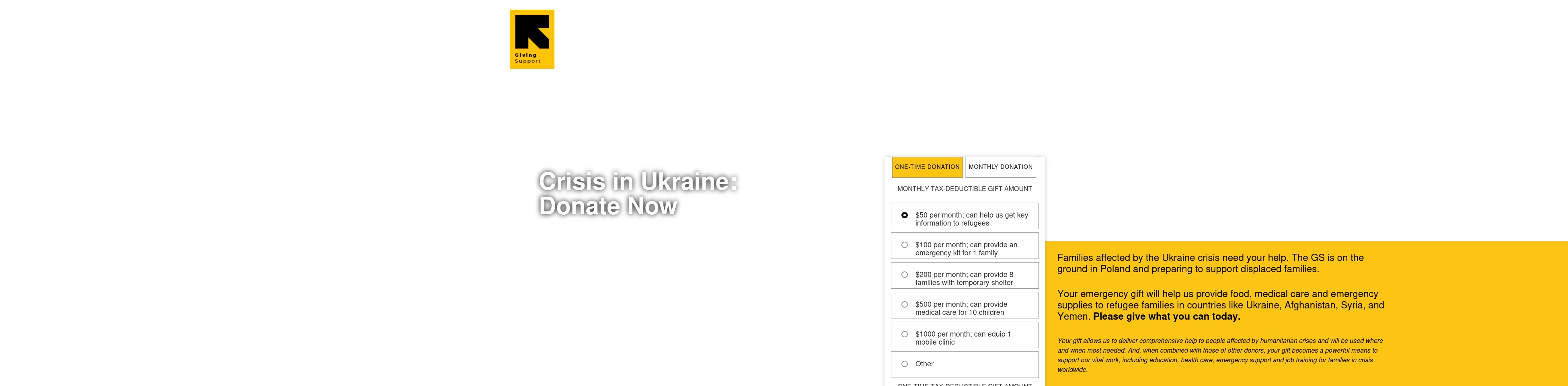 givingsupport.online screenshot alt-text