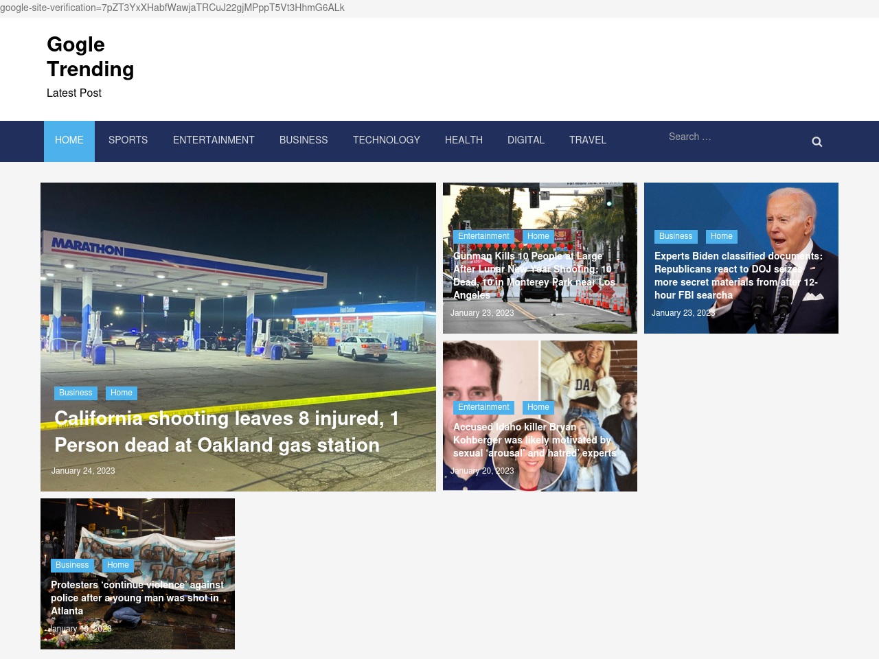 gogletrending.com screenshot alt-text