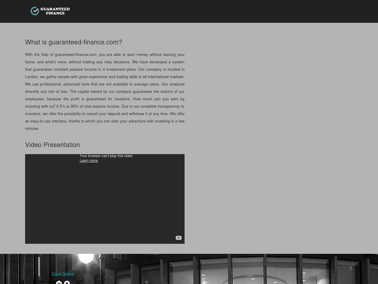 guaranteed-finance.com screenshot alt-text
