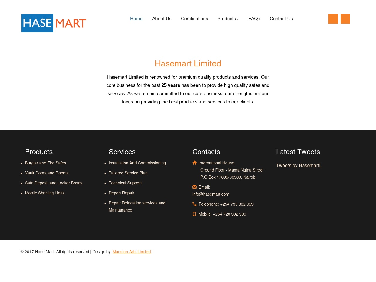 hasemart.com screenshot alt-text