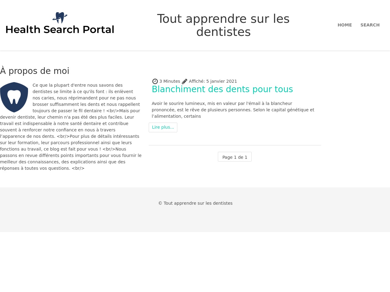 healthsearchportal.com screenshot alt-text