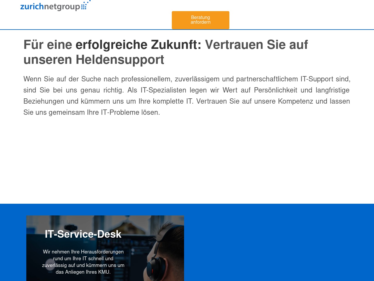 heldensupport.ch screenshot alt-text