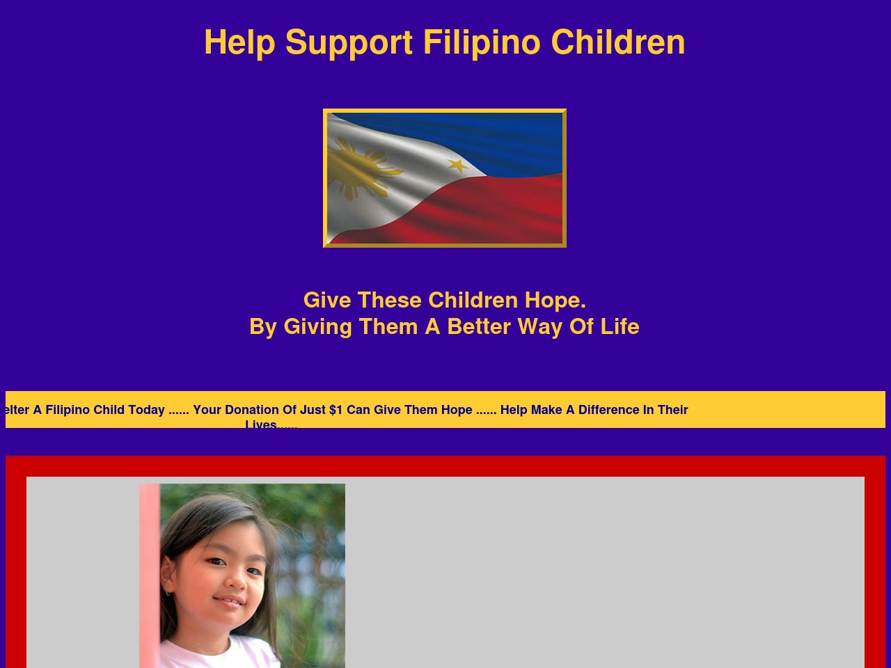 helpsupportfilipinochildren.com screenshot alt-text