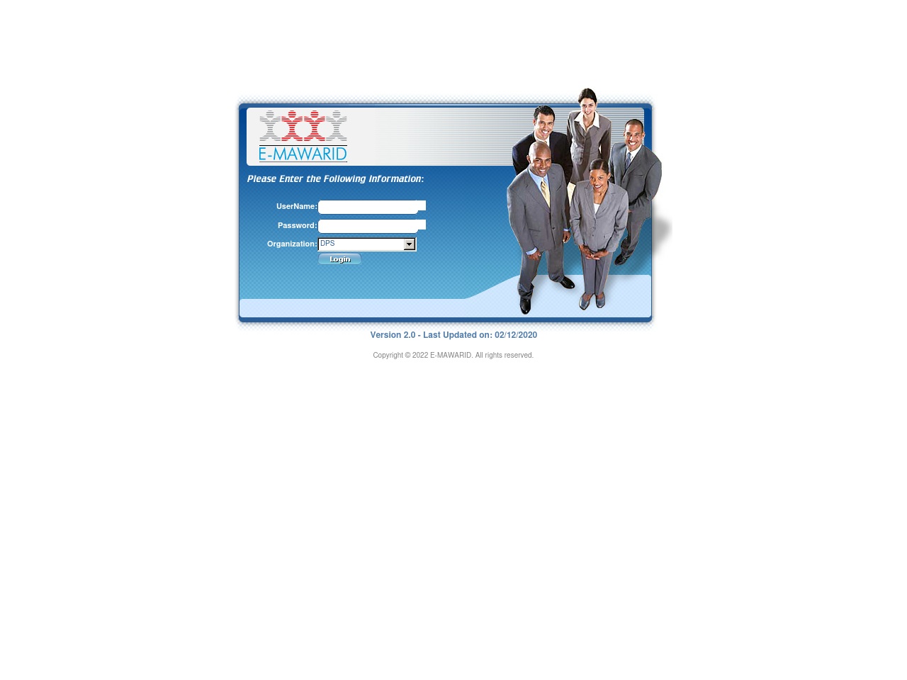 hrms.dpskw.com screenshot alt-text